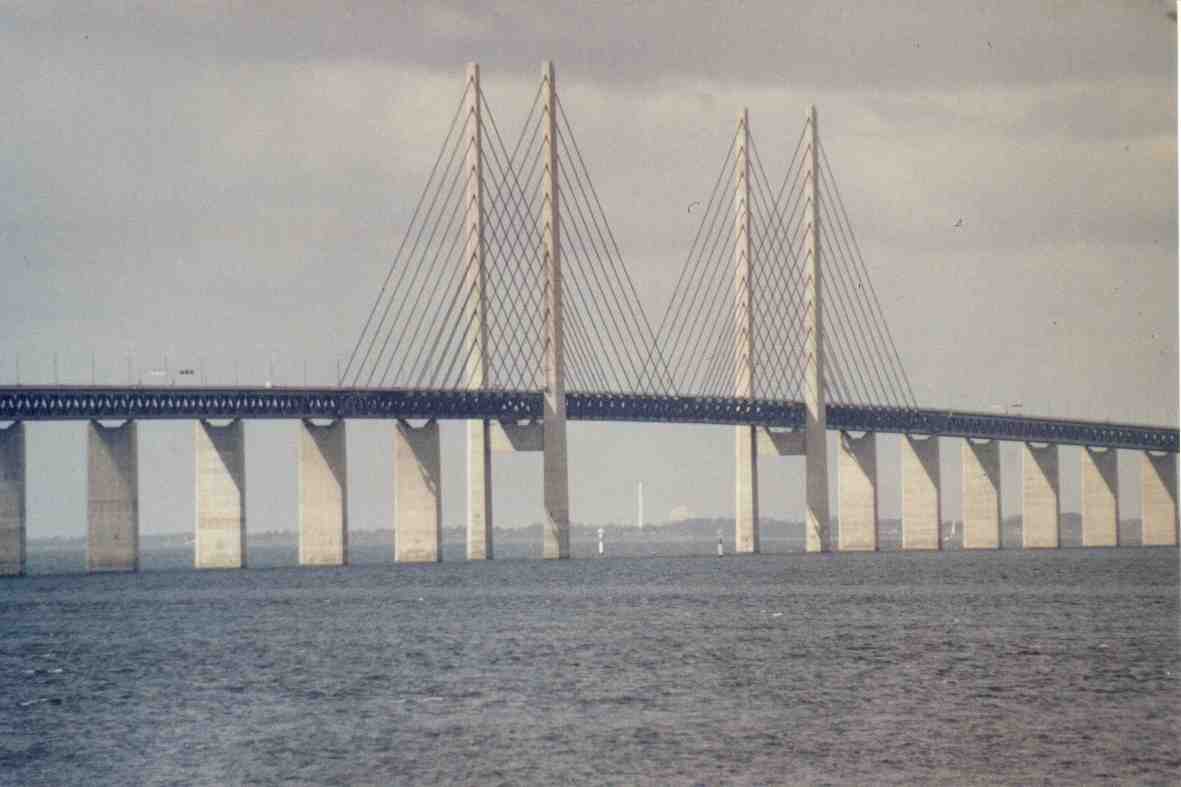 Öresund-Brücke...von Malmö nach Koppenhagen, mit Teleobjektiv